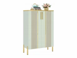 Armario de zapatos con 2 puertas, 70 x 35 x 100 cm, con 6 niveles y estantes ajustables, para 22 pares de zapatos < Tribesigns Best