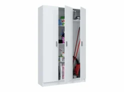Armario | Armario escobero multiusos tres puertas cocina 109x180x37 cm