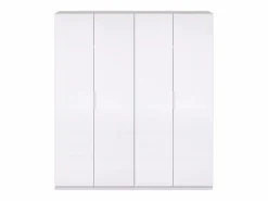 Armario * Armario grande 4 puertas dormitorio 180x200x52 cm Blanco