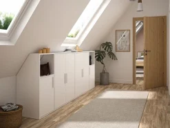 Armario inclinado para techo abuhardillado de 2 puertas en color - ADEZIO < Vente-unique Best