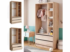 Vicco Muebles Niño | Armario infantil sonoma 100x50x200 elmo