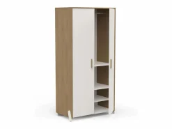 Armario | Armario Juvenil Infantil Naili 2 Puertas Roble Hamilton 90x183 cm