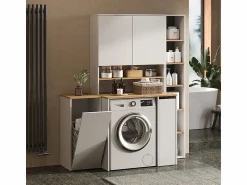 Armario para lavadora /artesano 93.6x29x100.4 viktor < Vicco Discount