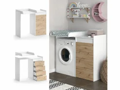 Vicco Mueble Para Lavadora * Armario para lavadora 93.5x60x88.5 lavik Blanco