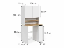 Vicco Mueble Para Lavadora * Armario para lavadora /artesano 93.6x60.3x88.2 viktor Blanco