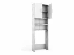 Vicco Mueble Para Lavadora * Armario para lavadora hormigón 64x26x190 Gris claro
