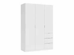 Armario * Armario 3 puertas abatibles 3 cajones acabado . 180cm(alto). 121cm(ancho). 52cm(fond Blanco