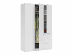 Armario * Armario 3 puertas abatibles 3 cajones acabado . 180cm(alto). 121cm(ancho). 52cm(fond Blanco