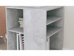 vidaxl Cajonera De Escritorio * Armario ruedas madera contrachapada hormigón 60x53x72 cm Gris
