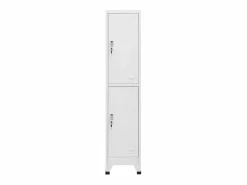 vidaxl Cajonera De Escritorio * Armario taquilla con 2 compartimentos 38x45x180 cm Gris