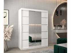 Abiks Möbel Armario | ARMARIO VERONA 4 DE PUERTAS CORREDERAS 200/150/62 2 puertas (blanco/blanco)