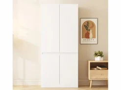 Armario 70x40x170 cm - 4 puertas - con varilla para colgar ropa - < ModernLuxe New