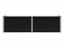 Clicnbuy Jardinera * Arriate de acero galvanizado 160x40x45 cm Gris antracita