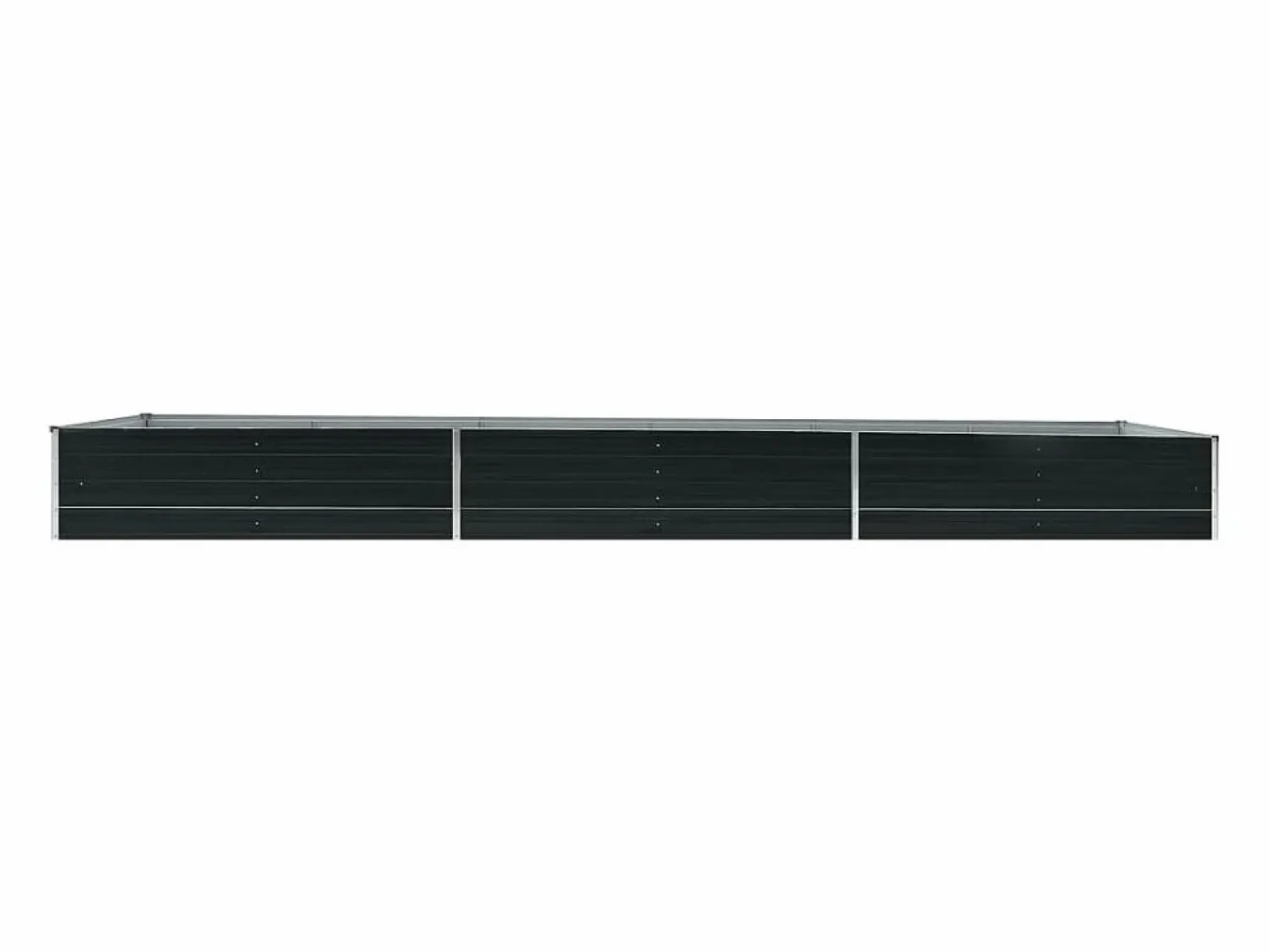 Arriate de jardín de acero galvanizado antracita 480x80x45 cm < Clicnbuy Online