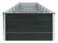 Arriate de jardín de acero galvanizado antracita 480x80x45 cm < Clicnbuy Online