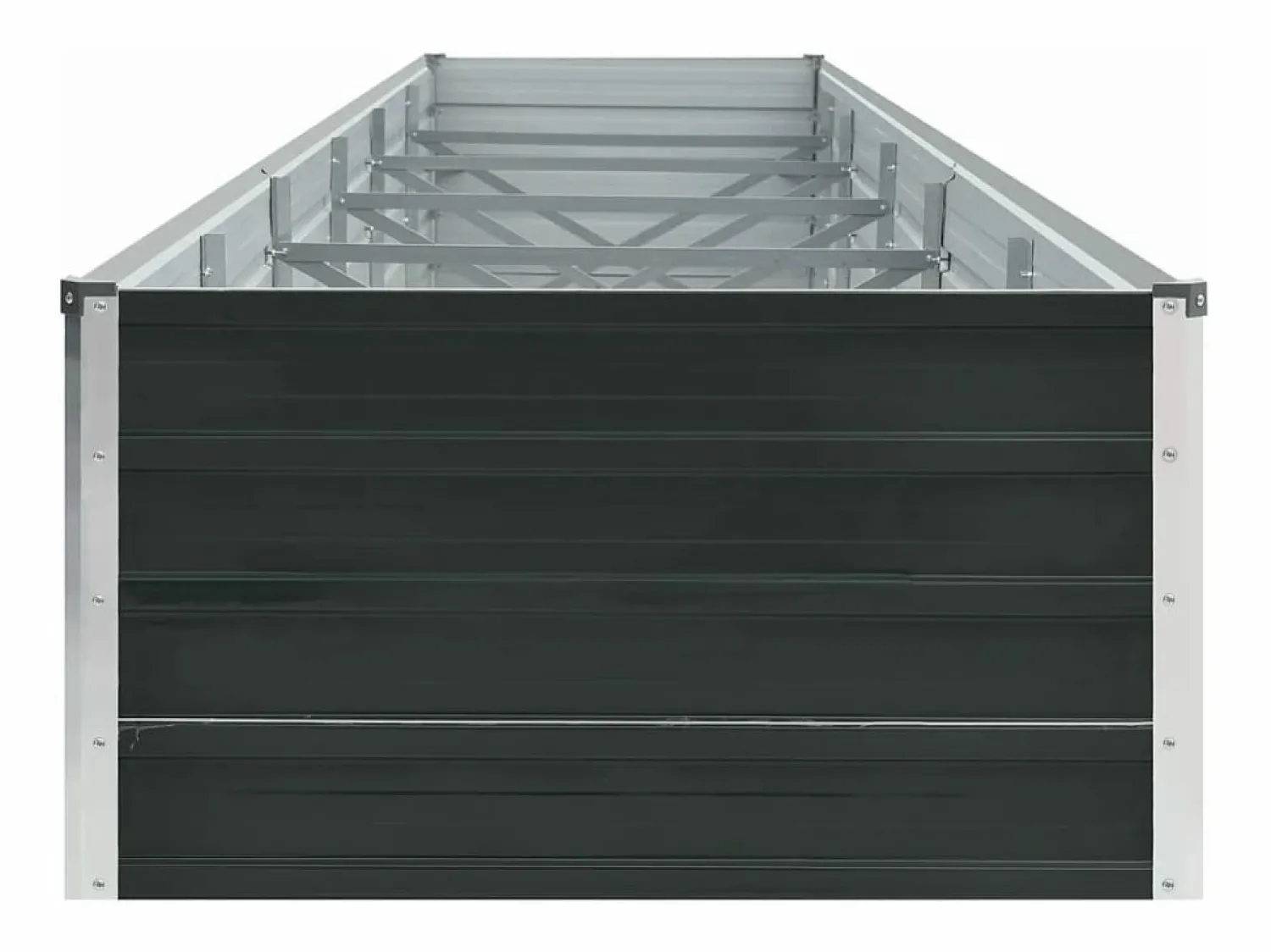 Arriate de jardín de acero galvanizado antracita 480x80x45 cm < Clicnbuy Online