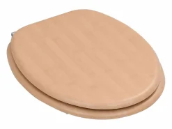 Asiento de inodoro con tapa diseño MDF estilo bambú 02_0002897 < Helloshop26 Clearance