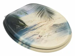 Asiento de inodoro con tapa MDF estilo playa 02_0002932 < Helloshop26 New