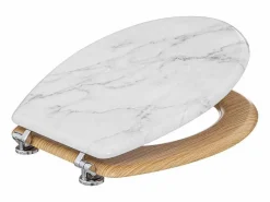 5five Tapa De Inodoro | Asiento de inodoro de madera con efecto mármol