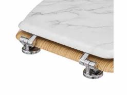 5five Tapa De Inodoro | Asiento de inodoro de madera con efecto mármol