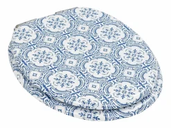 Asiento de inodoro de MDF con tapa de cierre suave acabado porcelana 02_0002904 < Helloshop26 Outlet