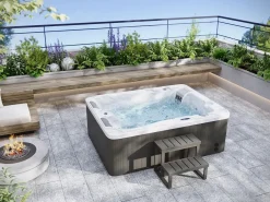 Bañera de hidromasaje 3 pl blanca - 65 jets - 200 x Prof. 160 x Alt. 80 cm - Sistema BALBOA - FIDJI V < VOGUE SPA Hot