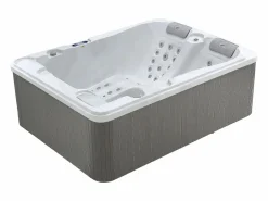 Bañera de hidromasaje 3 pl blanca - 65 jets - 200 x Prof. 160 x Alt. 80 cm - Sistema BALBOA - FIDJI V < VOGUE SPA Hot