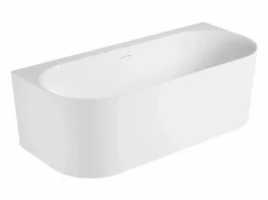 Bañera Semi Exenta * Bañera acrílica blanca de pared FORMA de 170 cm Blanco