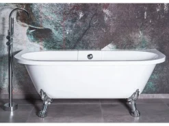Bañera Acrílica De Pared Korfu 170Cm White + Tapón De Bañera < Rea Hot