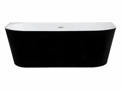 Bañera acrílica negra, 245L, 170 x 75 x 58 cm, DIVINA < Shower & Design Discount