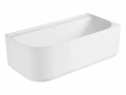 Bañera Rinconera|Bañera Semi Exenta * Bañera acrílica semi-exenta blanca de 170 cm - Ángulo recto EQUINOXE Blanco
