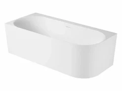 Bañera Rinconera|Bañera Semi Exenta * Bañera acrílica semiexenta blanca de 170 cm - Esquina izquierda FORMA Blanco