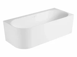 Bañera Rinconera|Bañera Semi Exenta | Bañera acrílica semi-exenta blanca 170cm - Ángulo recto FORMA