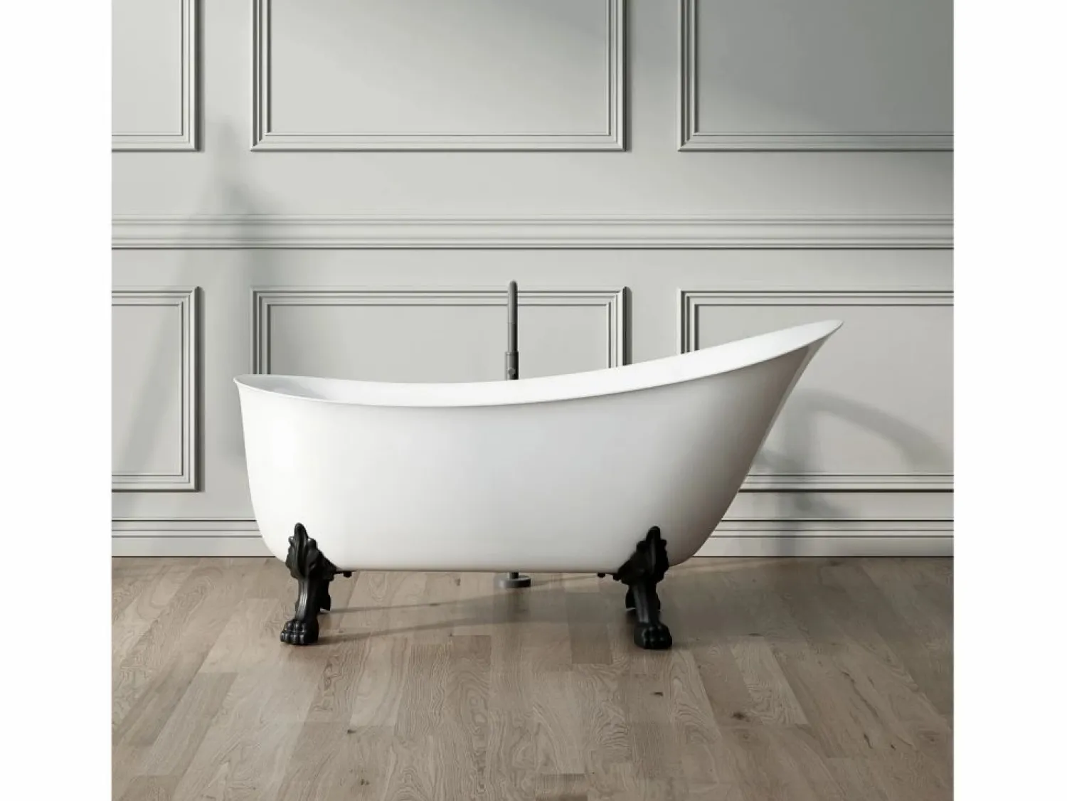 Bañera con patas BALMAIN 161 cm patas LEÓN CROMADAS < ROGIER & MOTHES Online