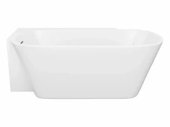 Bañera de esquina blanca - 225 L - acrílico - 160 x 78 x 58 cm - esquina izquierda - RIVASO < Shower & Design New