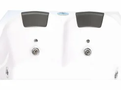 ELITESHOPPING Bañera De Hidromasaje|Bañera Rinconera | Bañera de hidromasaje blanca 180 X 120 cm 2 personas 8 jets - Poppy