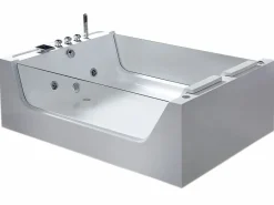 Bañera de hidromasaje con cristal panorámico 170 X 120 cm 8 jets - Gemma < ELITESHOPPING Best