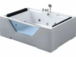 Bañera de hidromasaje con cristal panorámico 170 X 120 cm 8 jets - Amber < ELITESHOPPING Hot