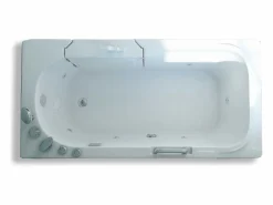 ELITESHOPPING Bañera De Hidromasaje|Bañera Rinconera * Bañera de hidromasaje con puerta la derecha 153 x 76 cm – Pansy Blanco