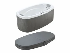 Bañera de hidromasaje de 2 plazas con cubierta, 14 chorros, Ancho 210 x Prof. 110 x Alt. 74 cm, sistema BALBOA, SAMOA IV < VOGUE SPA Sale