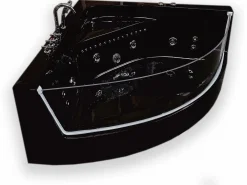 Bañera de hidromasaje 150 x 150 cm Cromoterapia 8 jets – Black Maple < ELITESHOPPING Outlet