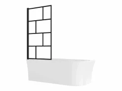 Shower & Design Bañera Rinconera|Bañera Ducha * Bañera ducha con mampara giratoria - 201 L - Ángulo izquierdo - PONTICOLA Blanco