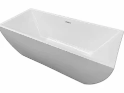 Bañera exenta blanca 170 X 75 cm + Grifería columna - Destiny < ELITESHOPPING Discount