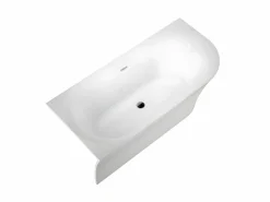 STANO Bañera Rinconera|Bañera Semi Exenta * Bañera exenta ELIZABETH 170 cm Angulo a la derecha Blanco