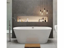 STANO Bañera Exenta * Bañera exenta FINDLAY Anti-Slide 160 cm Blanco
