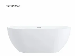 STANO Bañera Exenta * Bañera exenta LISBON 160 cm Mate Blanco