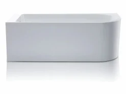 Shower & Design Bañera Rinconera | Bañera rinconera acrílica blanca, 240L, 170 x 75 x 58 cm, esquina izquierda, ANIKA