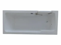 Shower & Design Bañera Rinconera | Bañera rinconera con puerta SERVEE - 235L - 170x76x62 cm - ángulo izquierdo - sifón