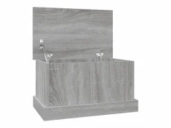 Accesorios De Almacenaje * Baúl almacenaje madera contrachapada sonoma 50x30x28 cm ES666404 Gris