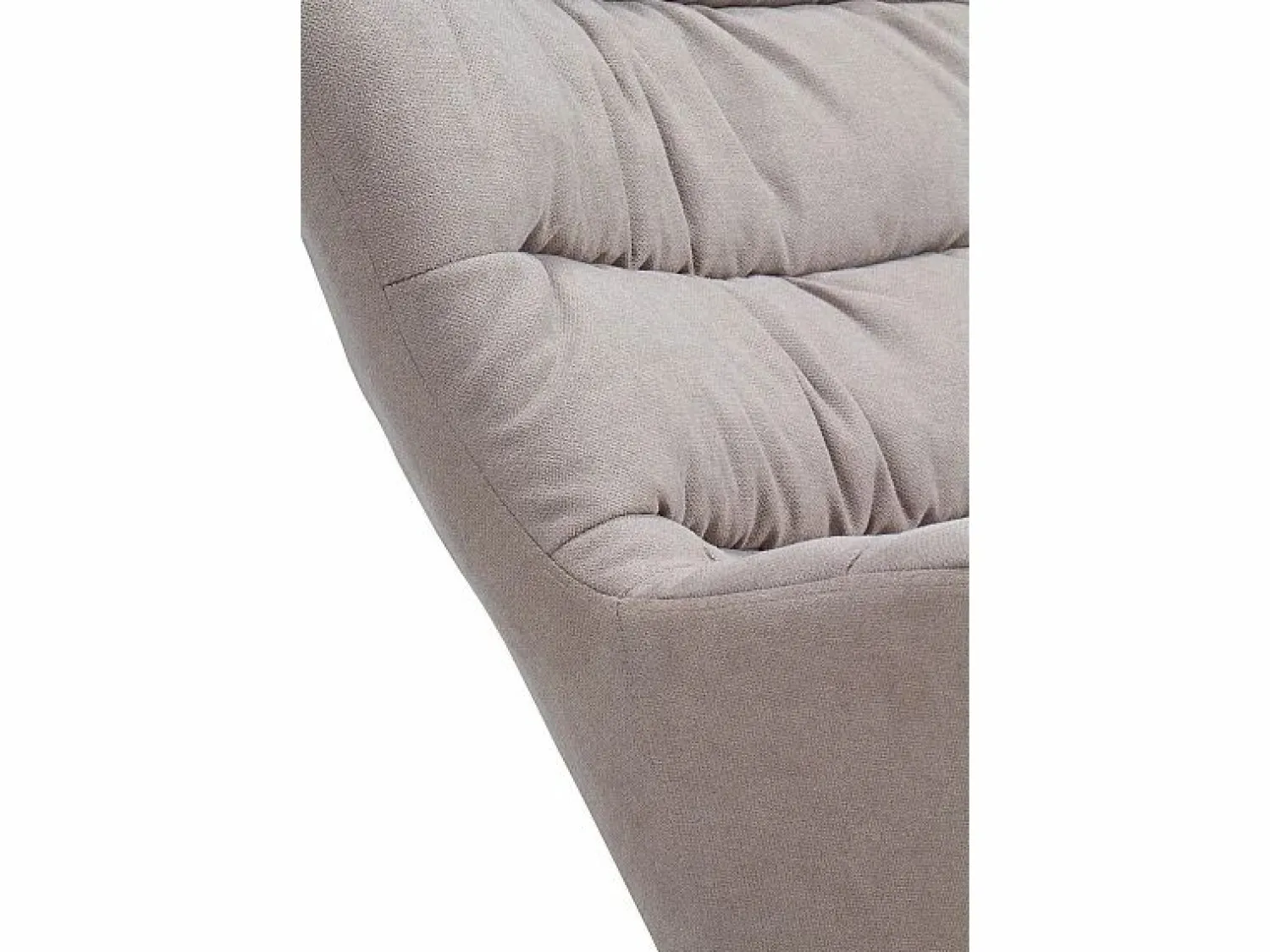 Balancín tapizado en , patas metal y patín madera de haya < Hot